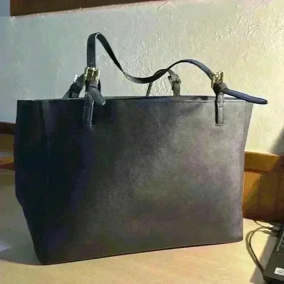 Tory Burch Blue Leather “New York” Tote - Picture 4 of 8